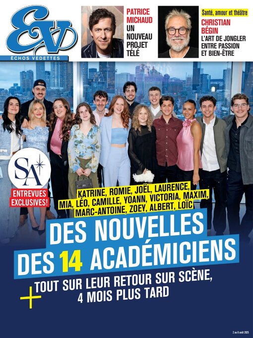 Détails du titre pour Échos Vedettes par TVA Publications Inc. - Disponible